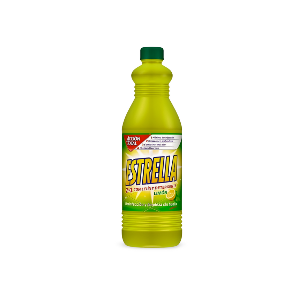 Estrella lejía y detergente Limón 1,430ml