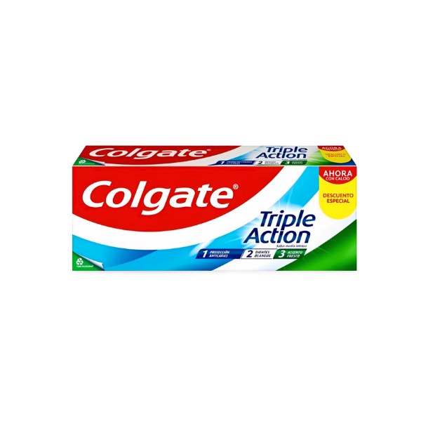 Colgate dentífrico Triple acción 2x75 ml