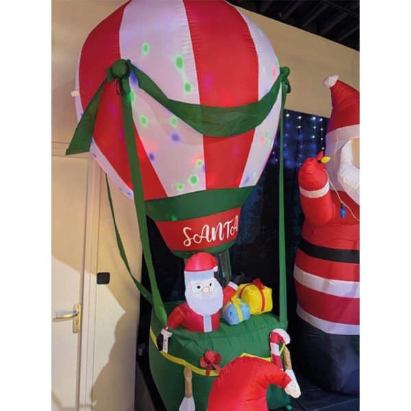 Globo inflable con papa noel